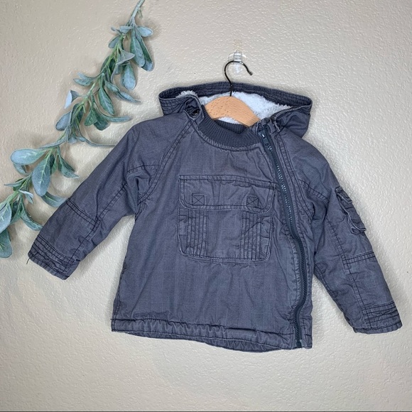 H&M: Grey Woven Jacket - Picture 1 of 9